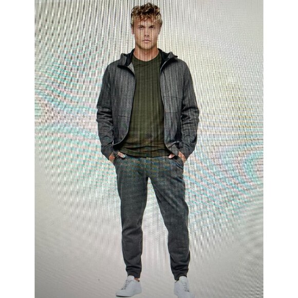 Lululemon Mens Large Heathered Gray Jogger Sweatpants - Picture 1 of 16